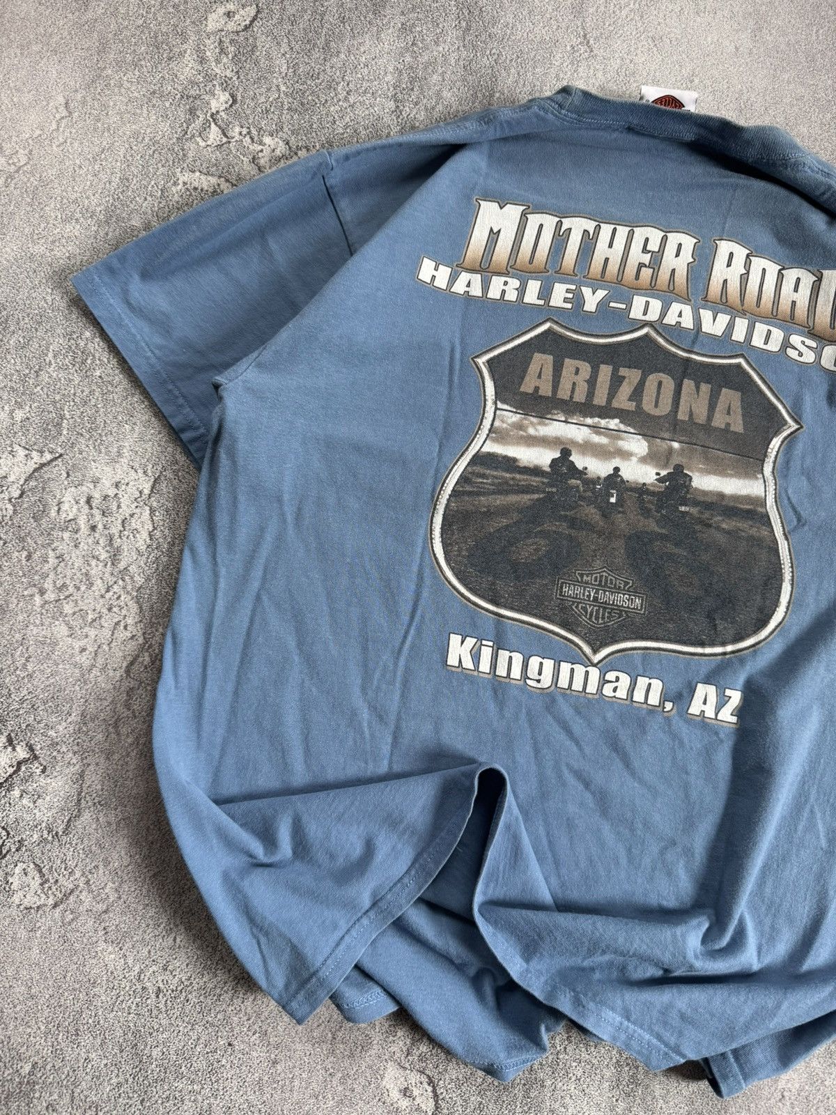 Harley Davidson × Vintage Harley Davidson Mother Road Arizona vintage tee T-shirt polo Size US M / EU 48-50 / 2 - 2 Thumbnail