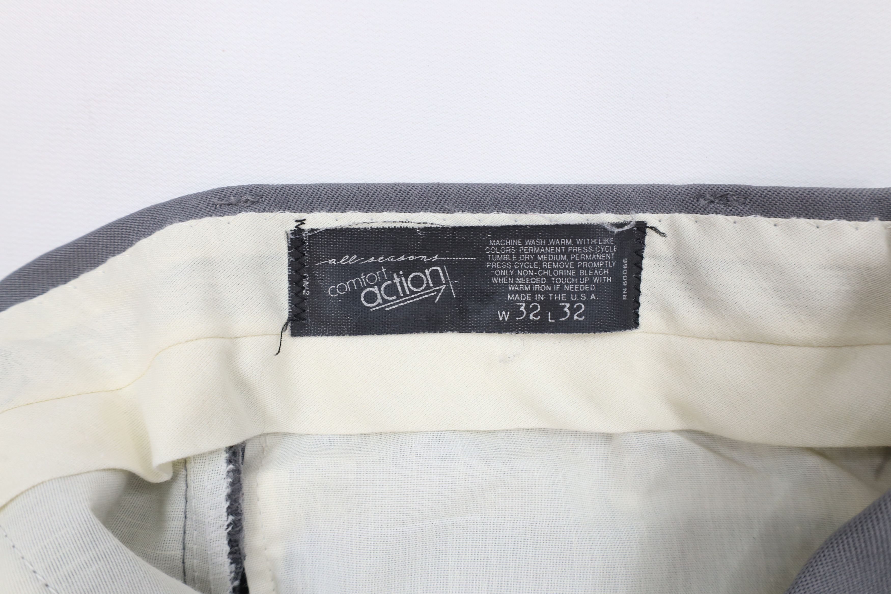 Vintage Vintage 70s Streetwear Flared Wide Leg Chino Pants Gray USA Size US 32 / EU 48 - 7 Thumbnail
