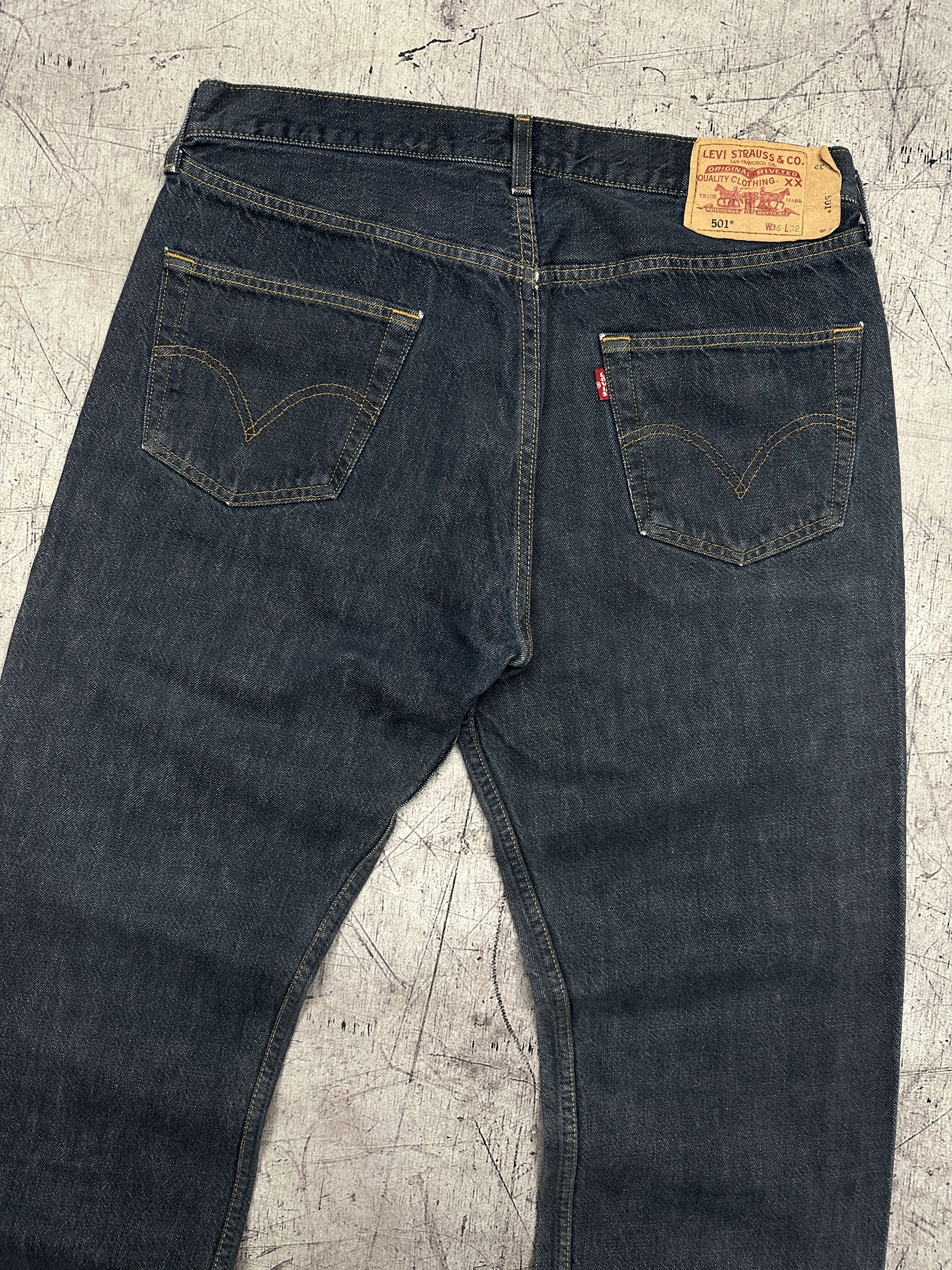 Levi's Levi's 501 Mens Denim Pants Jeans Size 36 x 32 Size US 36 / EU 52 - 2 Thumbnail