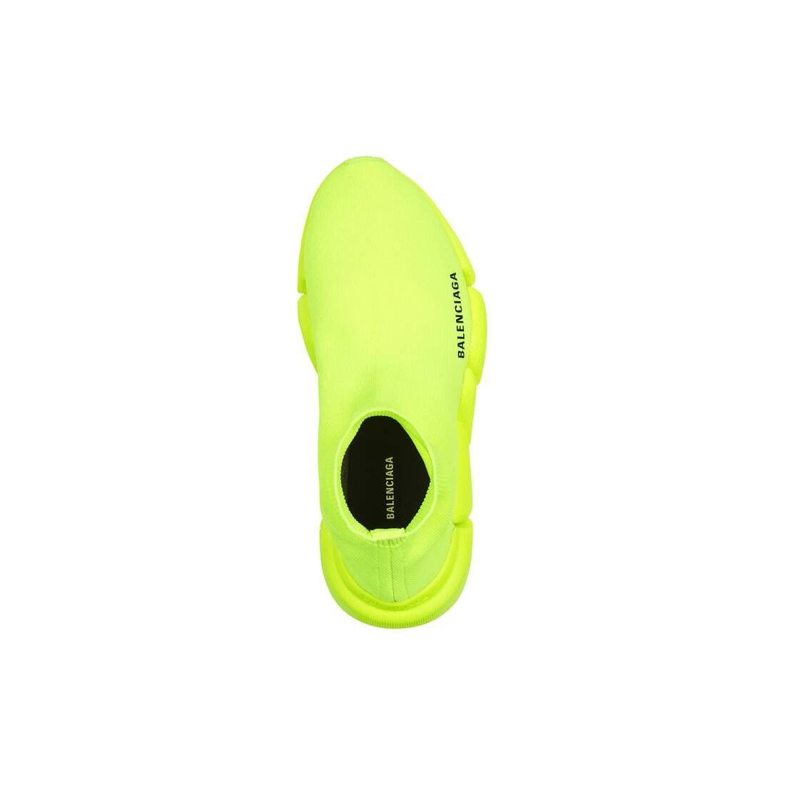 Balenciaga o1w1db10625 Speed 2.0 Recycled Knit Sneakers in Yellow Size US 10 / IT 40 - 3 Thumbnail