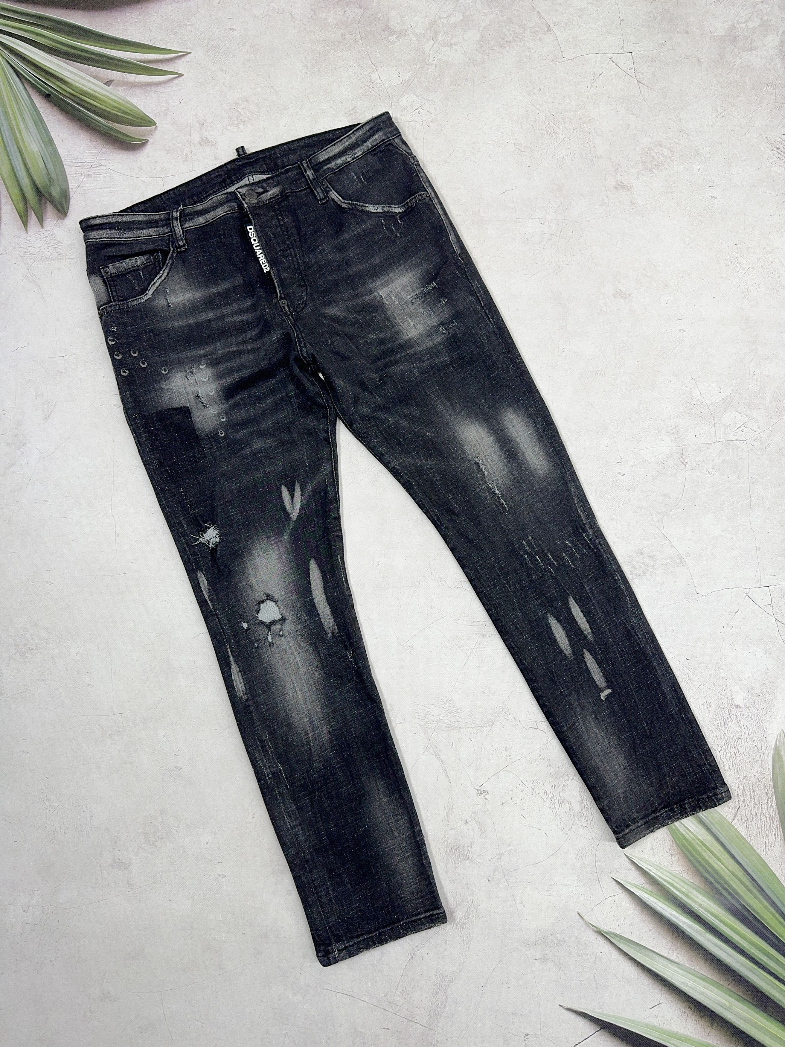 Dsquared2 Dsquared2 Denim Pants Tidy Biker Jeans Distressed Black Size US 36 / EU 52 - 2 Thumbnail