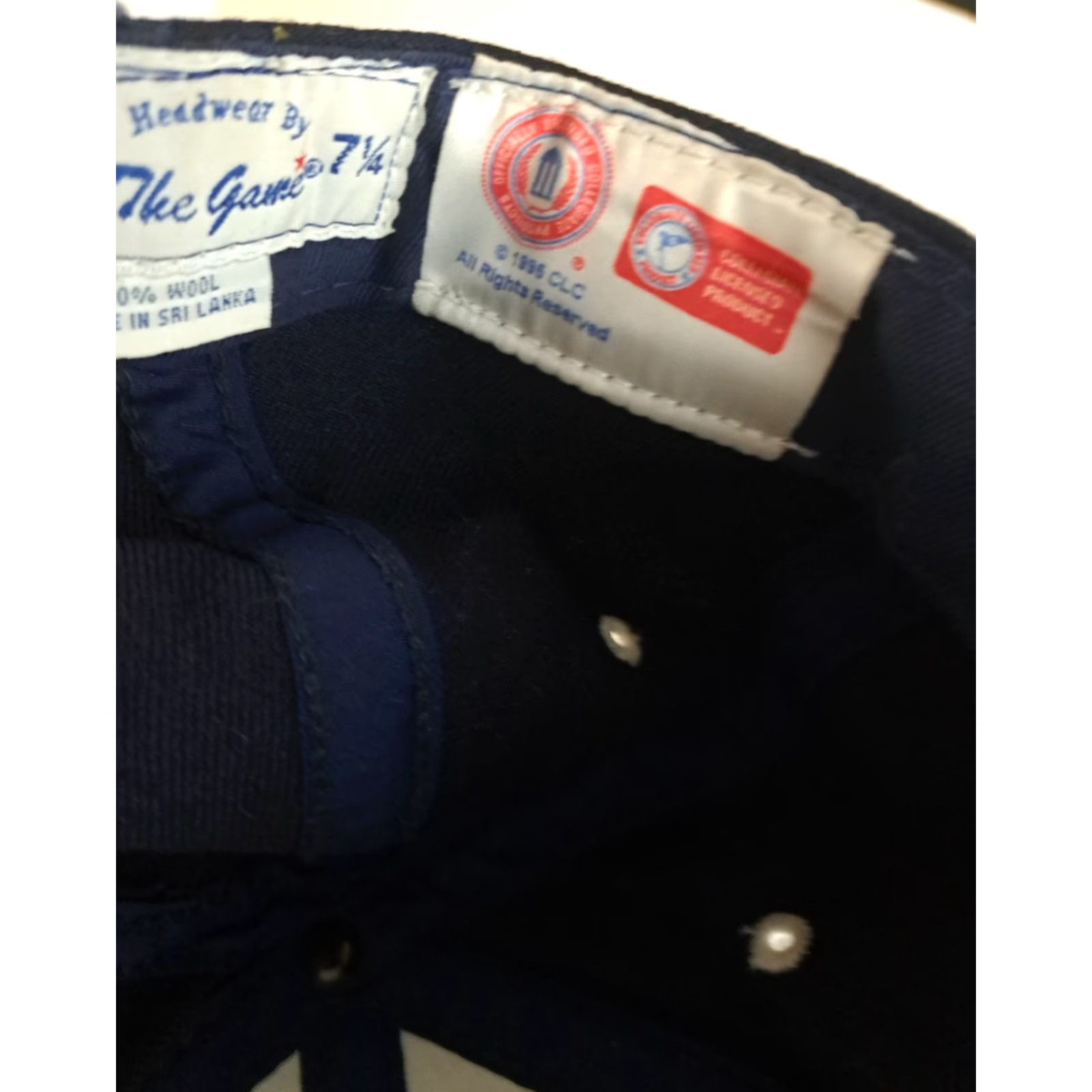 Vintage VINTAGE The Game North Carolina Tar Heels Wool Fitted Hat 7 1/4 Navy Blue Embroidered Baseball Cap Mens Women Unisex Adults Size ONE SIZE - 6 Thumbnail
