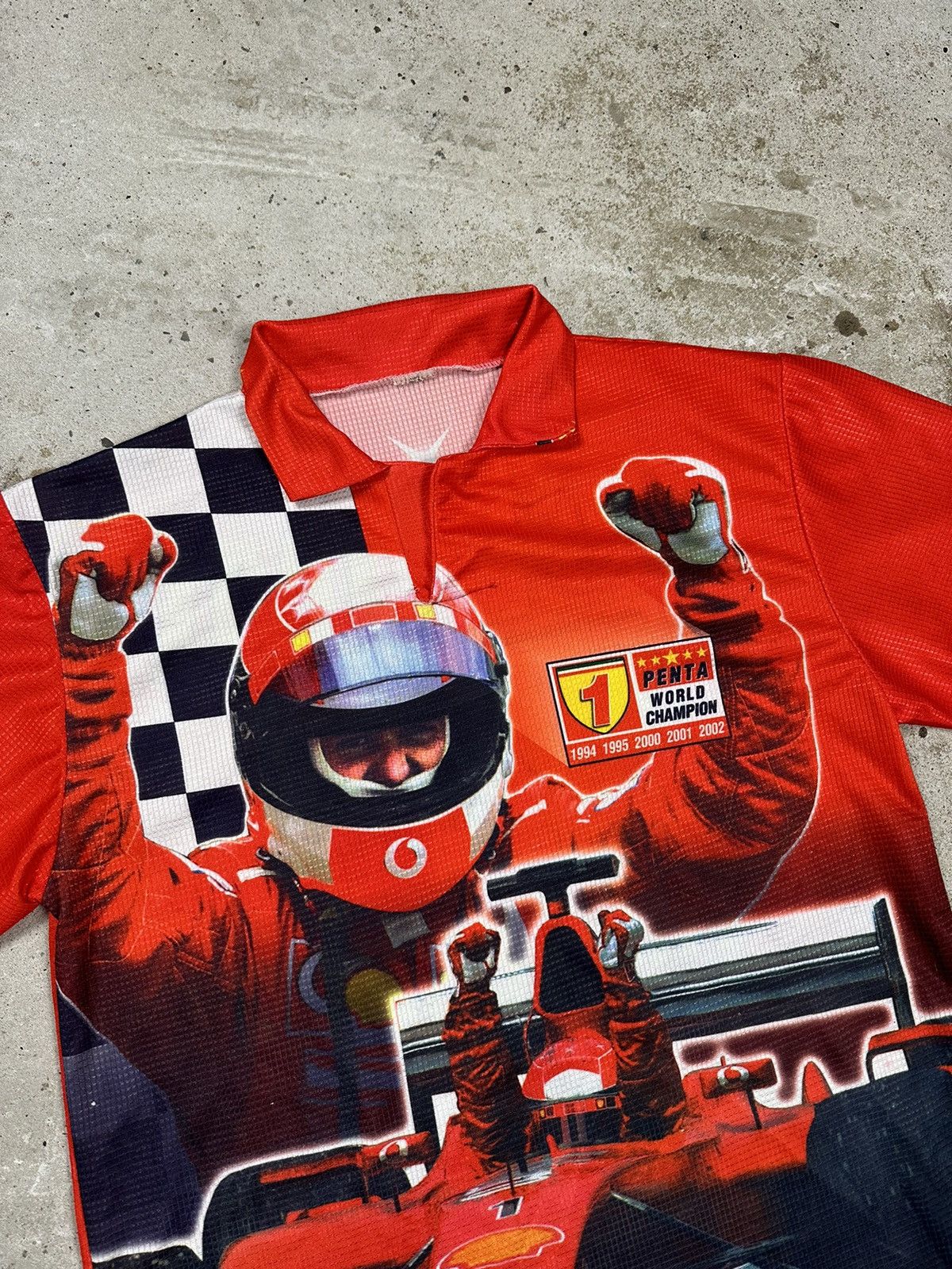 Ferrari × Formula 1 × Vintage Vintage Y2K Ferrari Michael Schumacher Formula Uno Jersey Size US M / EU 48-50 / 2 - 6 Thumbnail