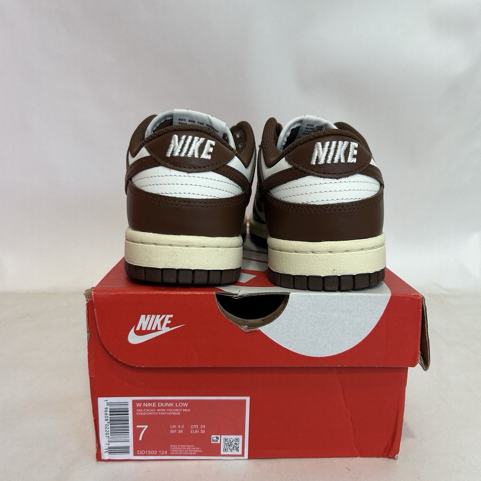 Nike Nike Dunk Low WMNS “Cacao Wow/Mocha” Size US 7 / IT 37 - 4 Thumbnail