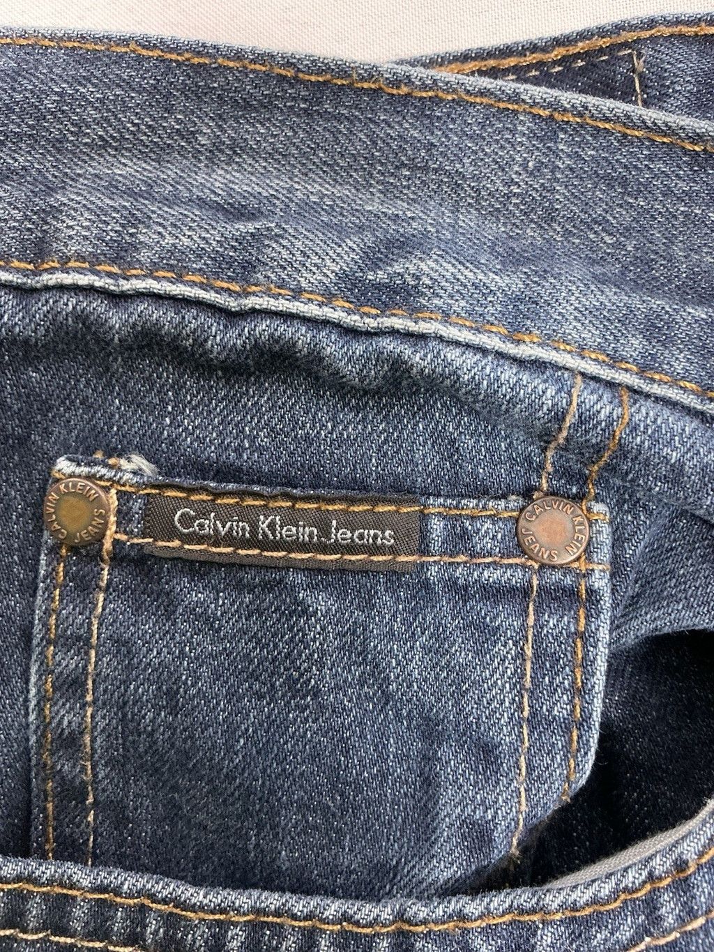 Calvin Klein Men's Calvin Klein Blue Jeans 30 Relaxed Straight Easy Fit Size US 30 / EU 46 - 4 Thumbnail
