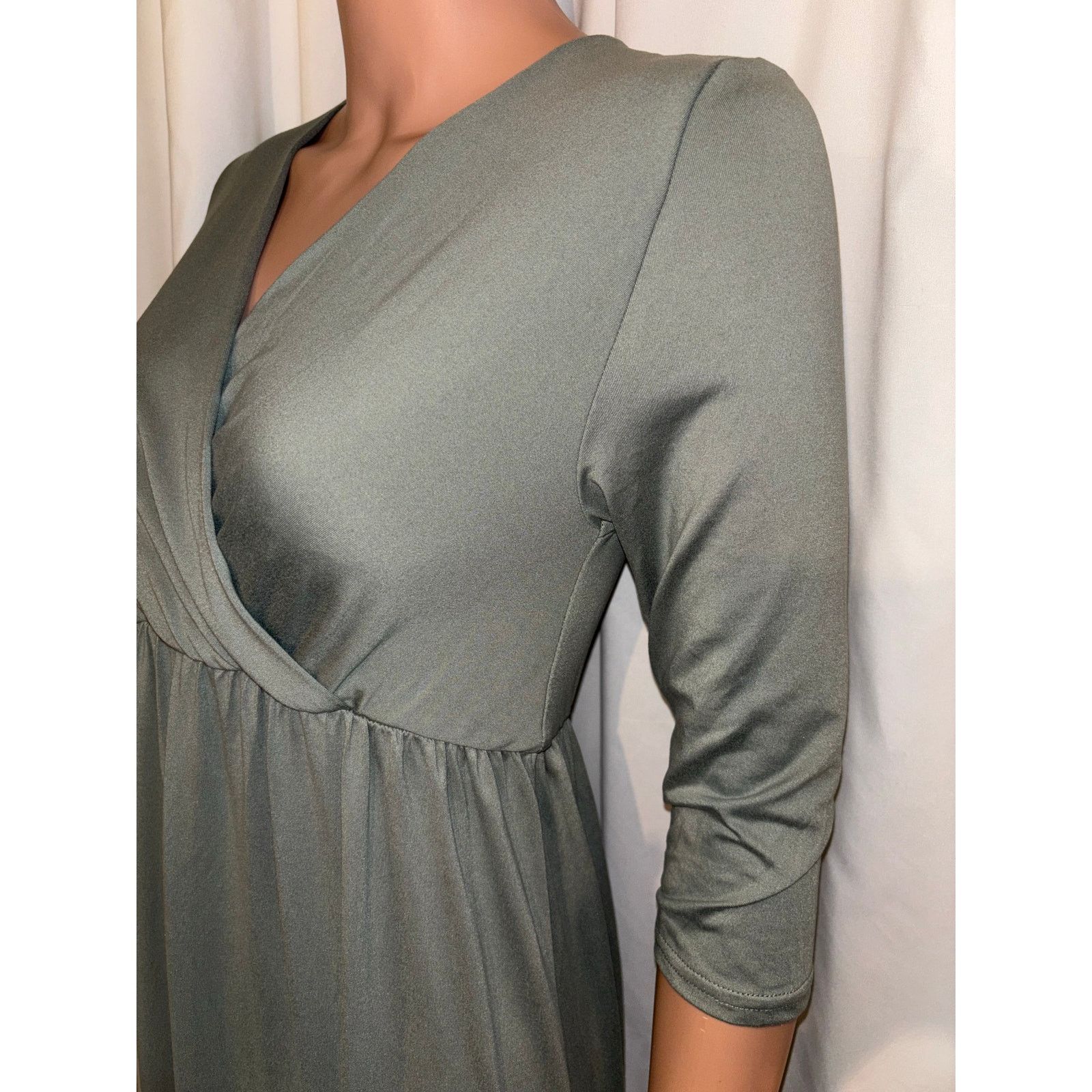 The Unbranded Brand Olive Green Maxi Dress Size Medium Size M / US 6-8 / IT 42-44 - 5 Thumbnail