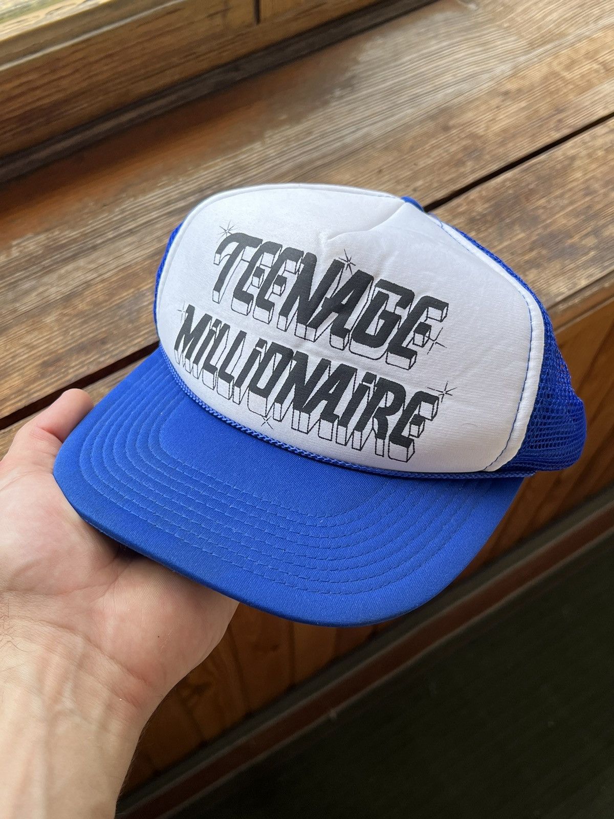 Japanese Brand VINTAGE 90s TEENAGE MILLIONAIRE TRUCKER CAP HAT Size ONE SIZE - 1 Thumbnail