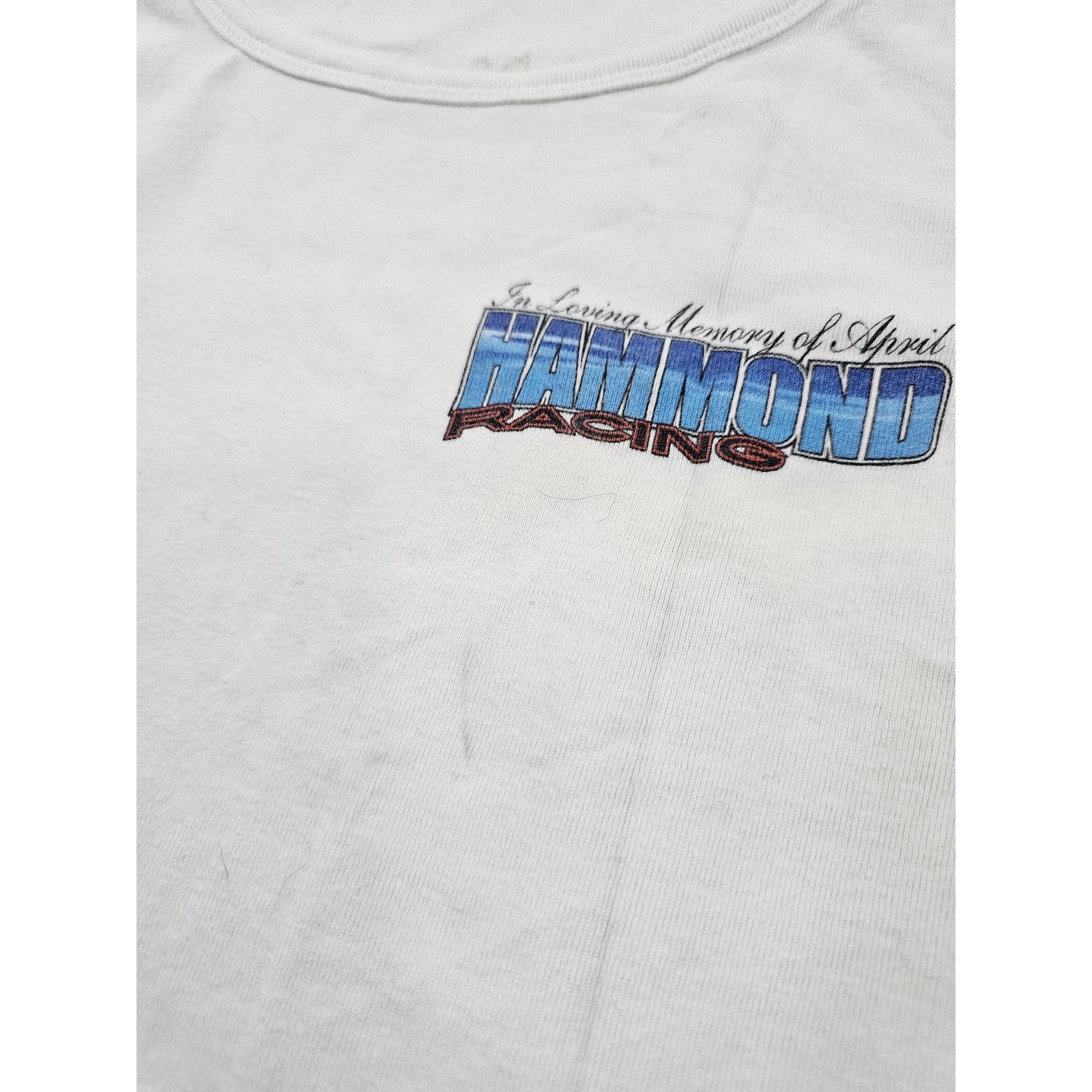 Other 90s April Hammond Racing Tank Top, Double-Sided Graphic Sz L Size L / US 10 / IT 46 - 5 Thumbnail