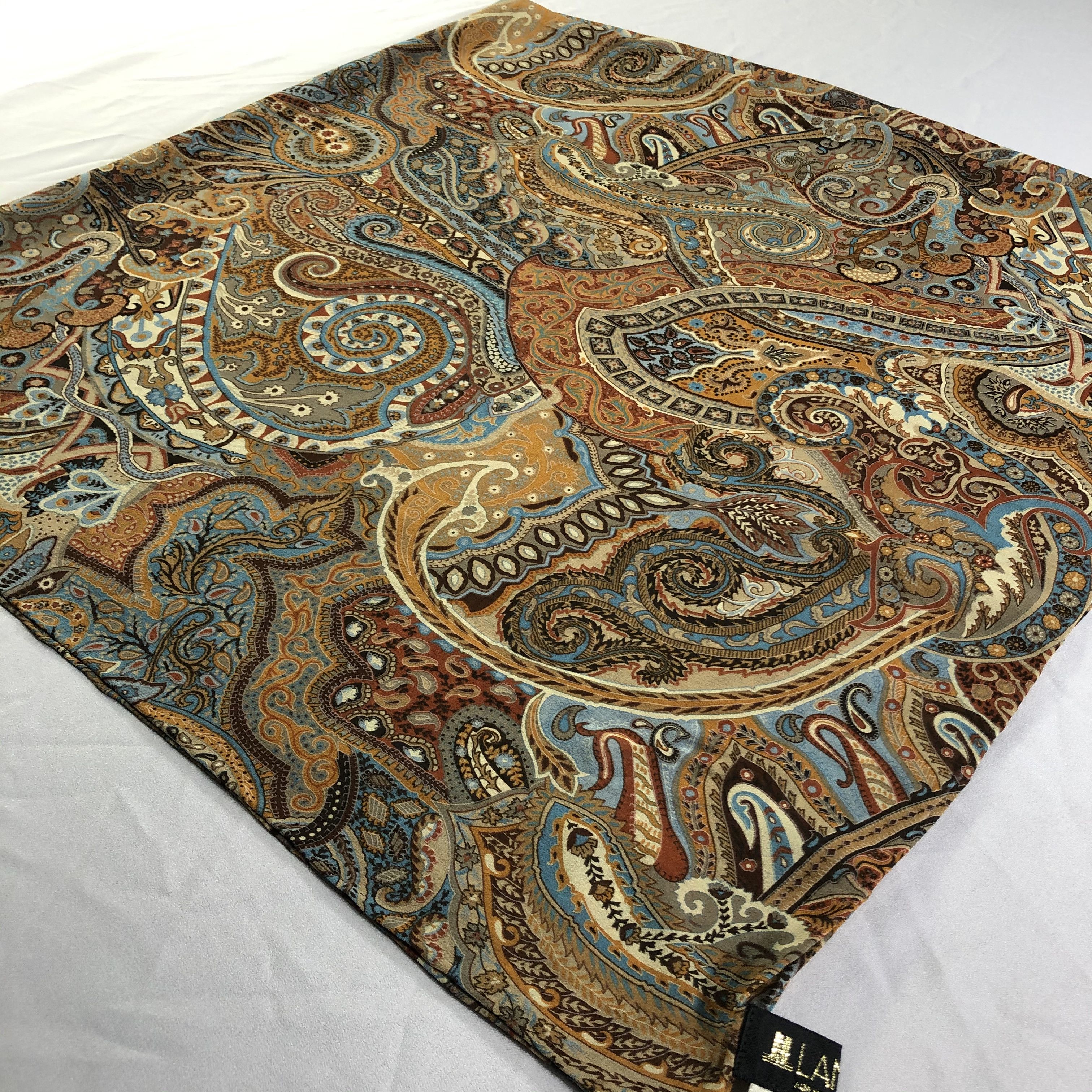 Lui di Lancetti × Vintage Vintage Lui De Lancetti Silk Scarf Size ONE SIZE - 3 Thumbnail