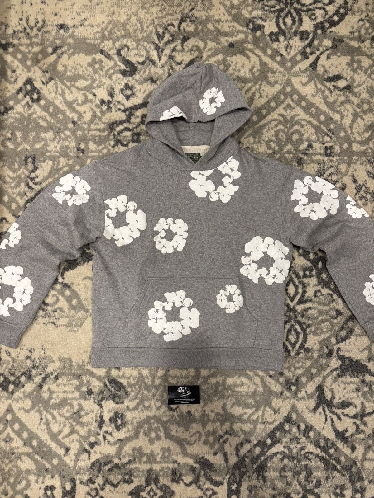 DENIM TEARS Denim Tears Grey Cottonwreath Hoodie Size US XL / EU 56 / 4 - 1 Thumbnail