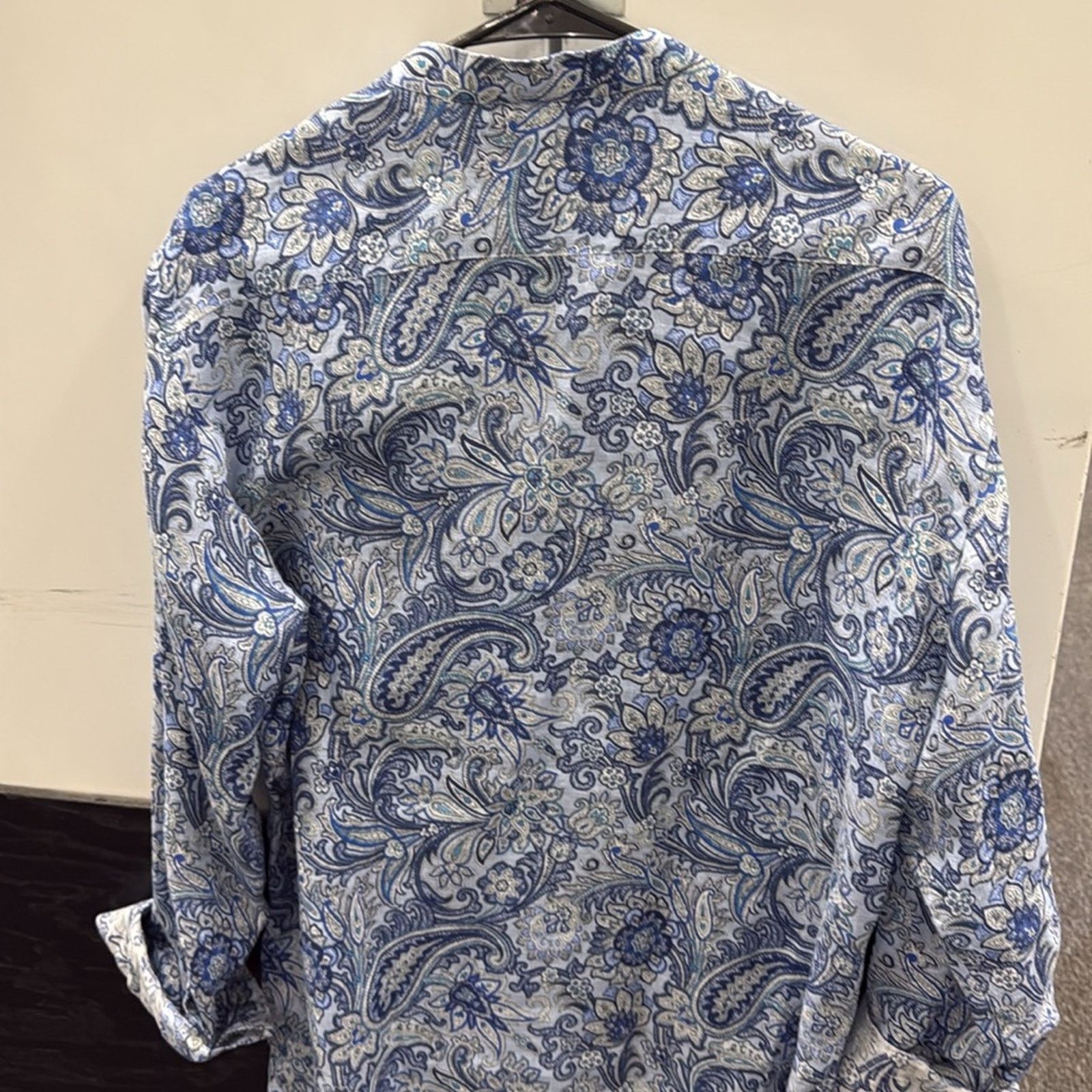 Etro NWT Etro men’s Blue Paisley Button-Up Shirt Size L Size US L / EU 52-54 / 3 - 5 Thumbnail