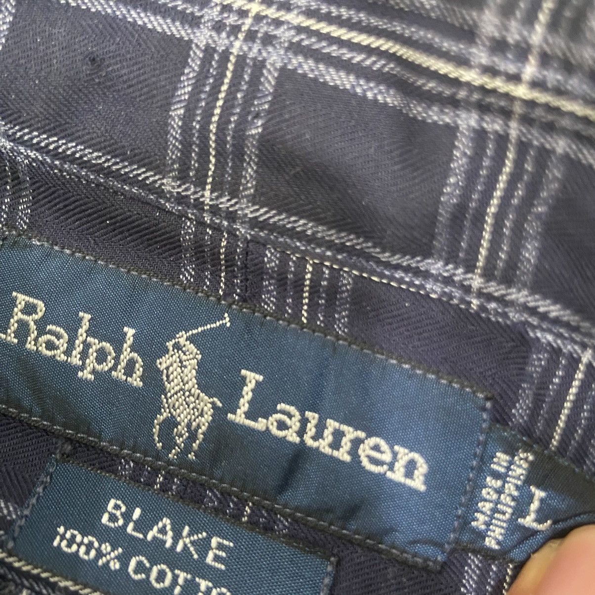 Polo Ralph Lauren Polo Ralph Lauren Blake Mens Large Plaid Blue Button Up Long Size US L / EU 52-54 / 3 - 3 Thumbnail