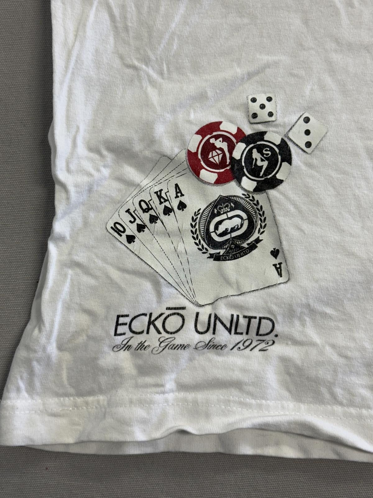 Ecko Unltd. Ecko Unltd T-shirt Gambling Tee Dice, Poker, Royal Flush 2XL Size US XXL / EU 58 / 5 - 5 Thumbnail