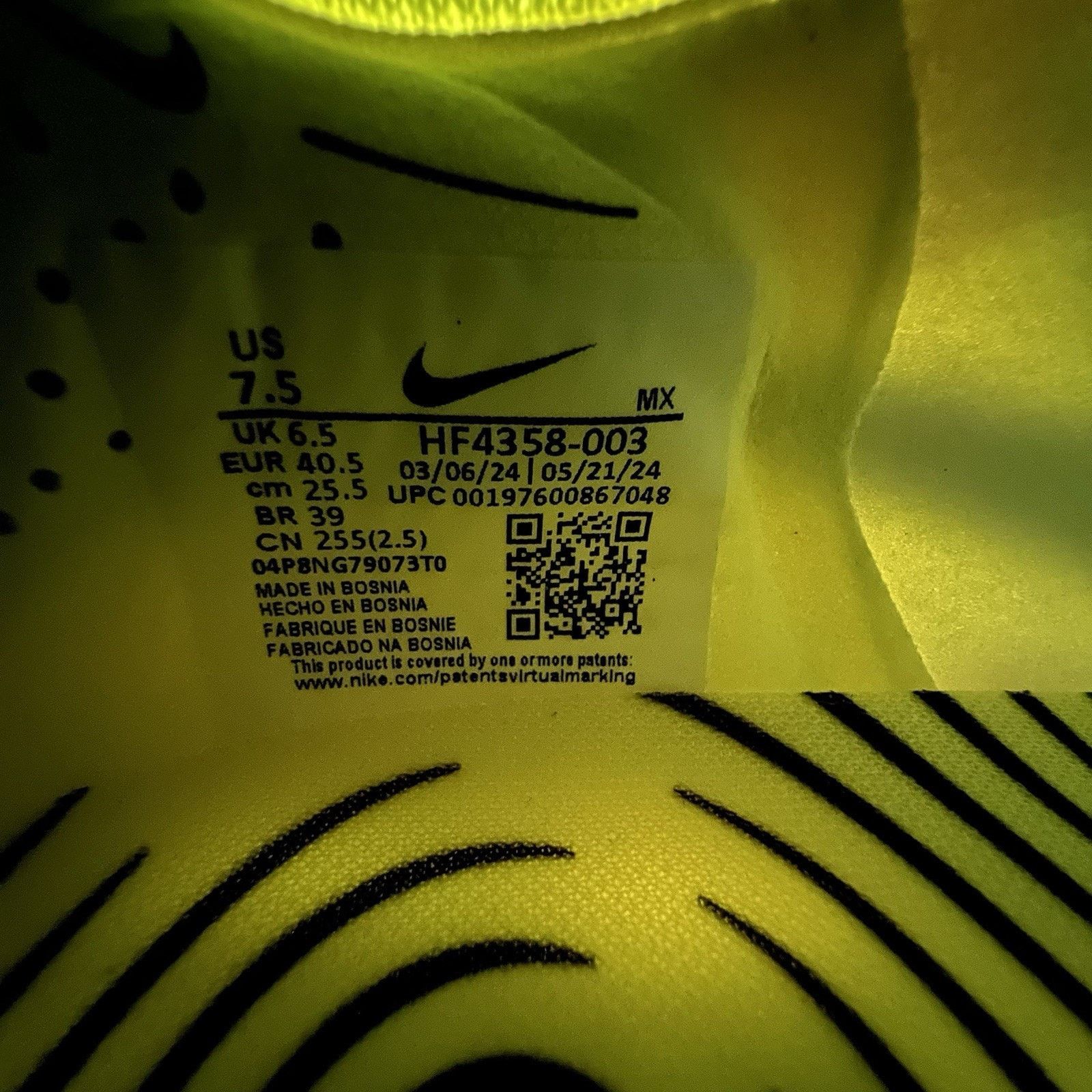 Nike Nike Phantom Luna 2 Elite FG Pack Grey Volt Size 7.5 New Size US 7.5 / EU 40-41 - 9 Thumbnail