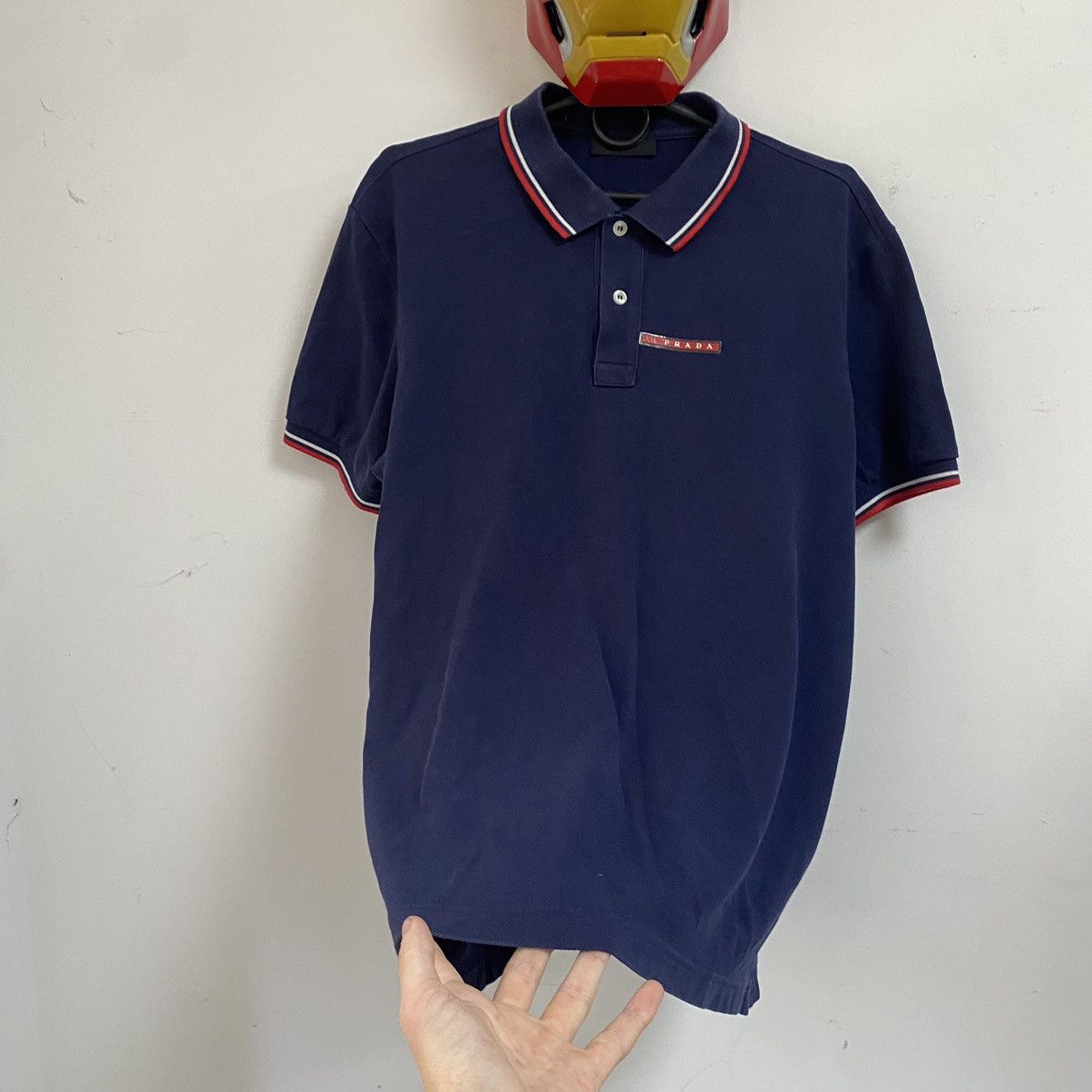 Prada Polo T-shirt Prada vintage Size US XL / EU 56 / 4 - 3 Thumbnail