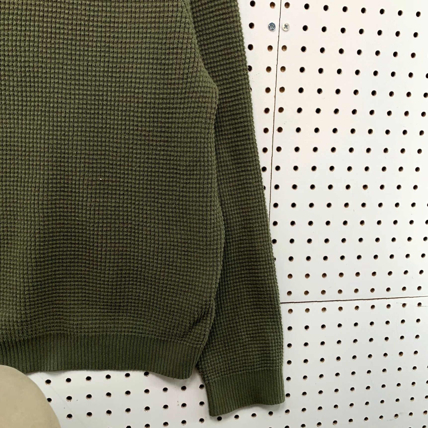 Vintage REI Cooperative Guide Sweater Mens Large Green Waffle Knit Heavyweight Casual Winter Mens Size US L / EU 52-54 / 3 - 7 Thumbnail