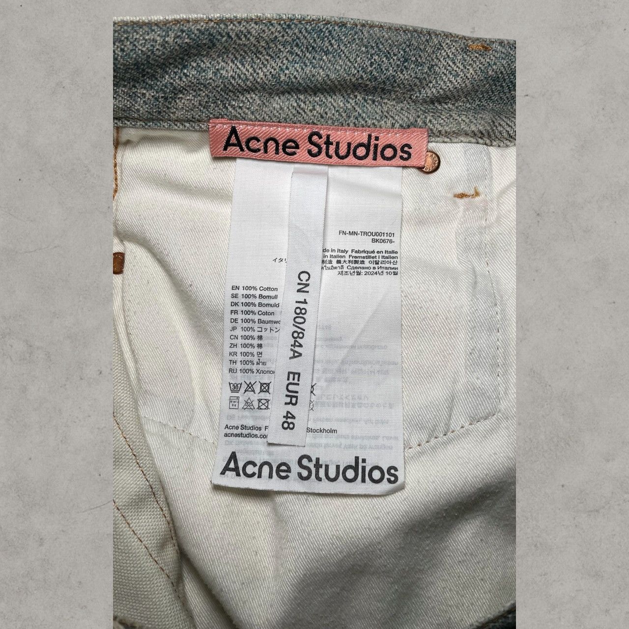 Acne Studios Acne Studios Trompe Loeil Candy Chain 1981M Gray Jeans Sz 48 Size US 32 / EU 48 - 10 Thumbnail
