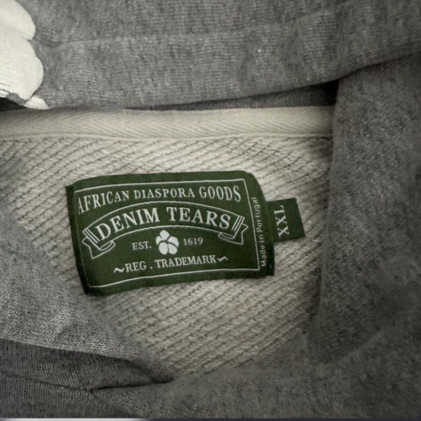 DENIM TEARS Grey Denim Tears Hoodie Size US XXL / EU 58 / 5 - 3 Thumbnail