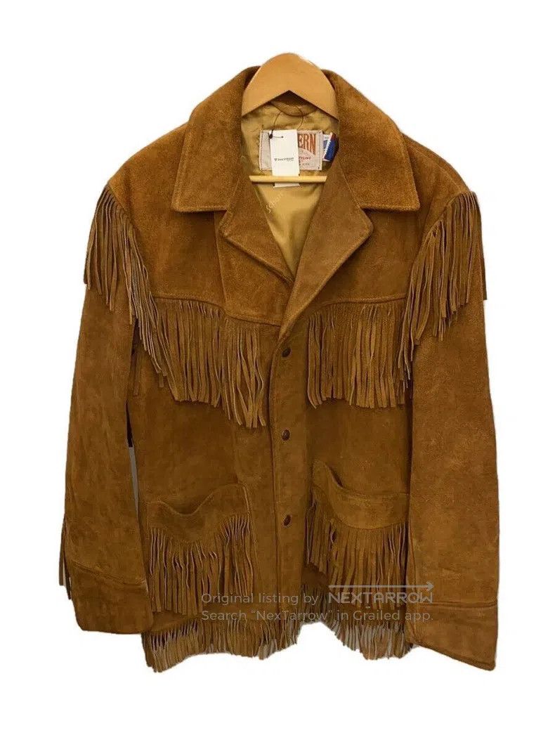 Schott Schott Western style suede fringed fur coat Size US L / EU 52-54 / 3 - 1 Thumbnail