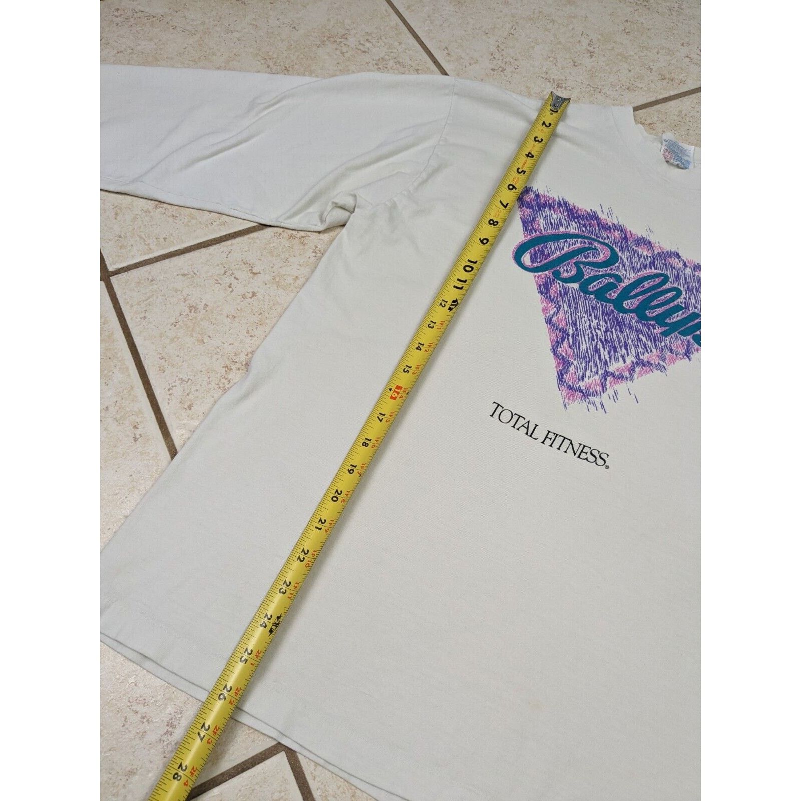 Hanes Vtg 90s Bally Total Fitness Shirt L Single Stitch Gym Ballys Size US L / EU 52-54 / 3 - 7 Thumbnail