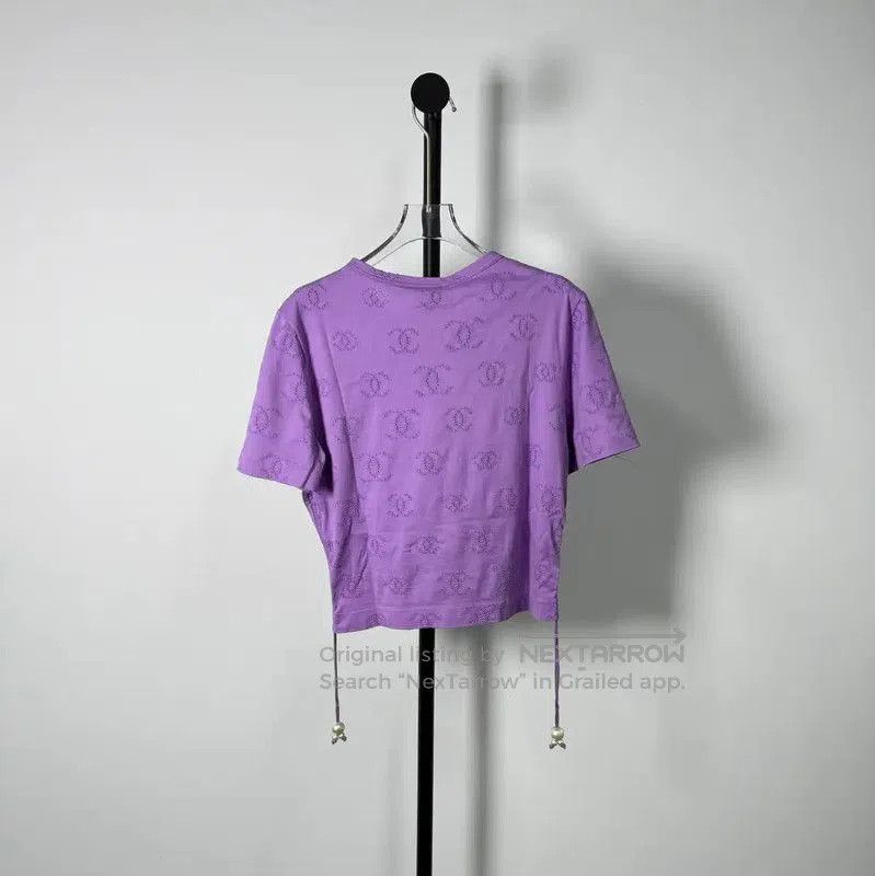 Chanel Chanel Purple Cotton Women's T-Shirt . Size M / US 6-8 / IT 42-44 - 2 Thumbnail