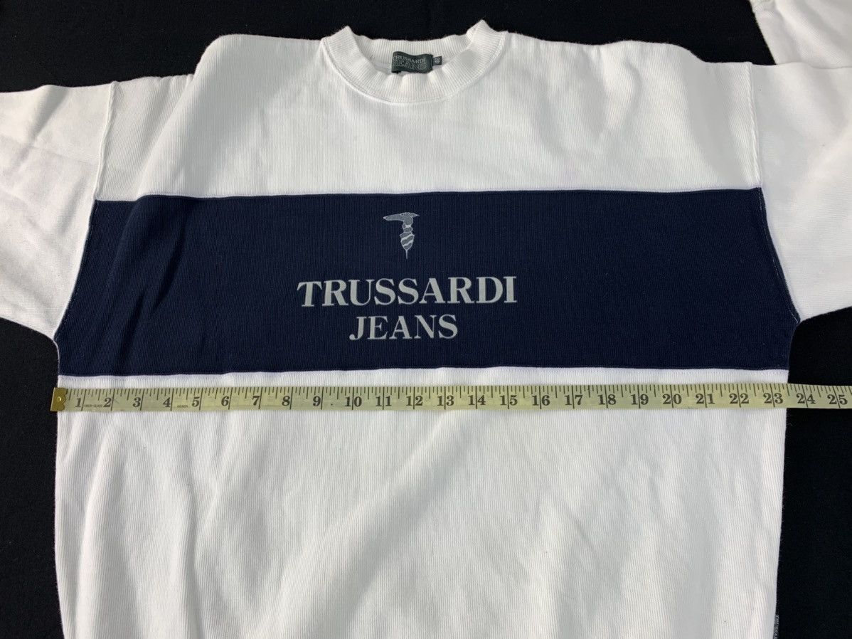 Trussardi 90s Trussardi Jeans Crewneck Sweatshirt Black Block Design Size US L / EU 52-54 / 3 - 9 Thumbnail