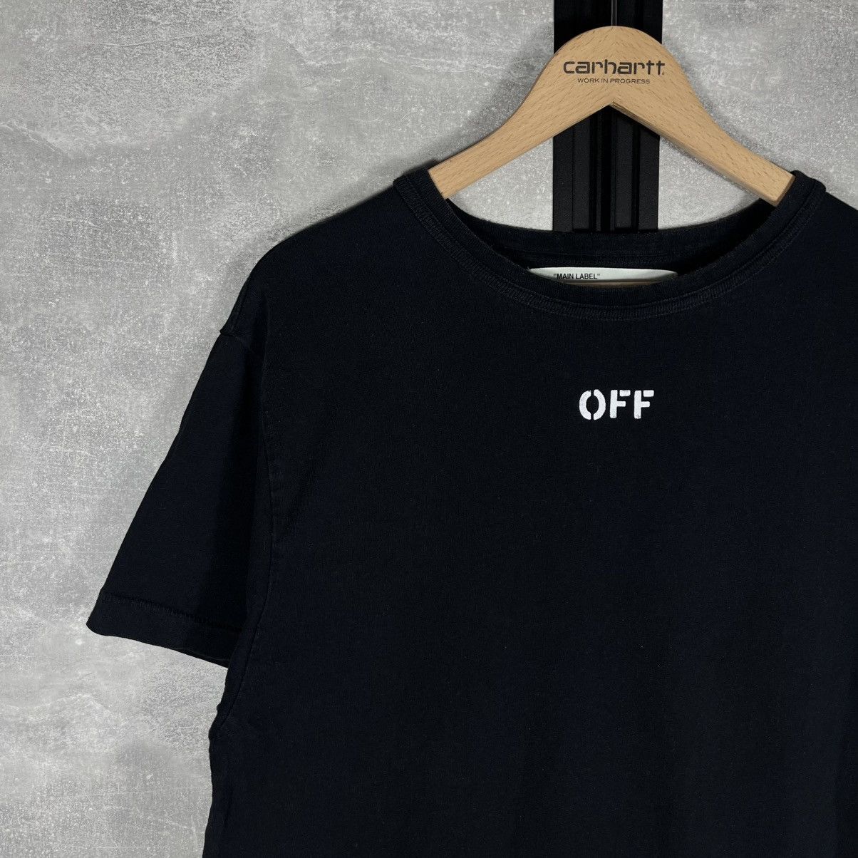 Off-White OFF WHITE SPRAY DIAGONAL VINTAGE TEE TSHIRT VIRGIL ABLOH Size US L / EU 52-54 / 3 - 7 Thumbnail