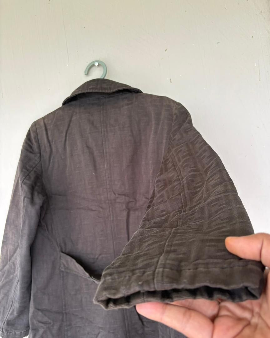 Fendi Vtg Fendi Roma Monogram Double Breast Long Jacket Design Size US S / EU 44-46 / 1 - 9 Thumbnail