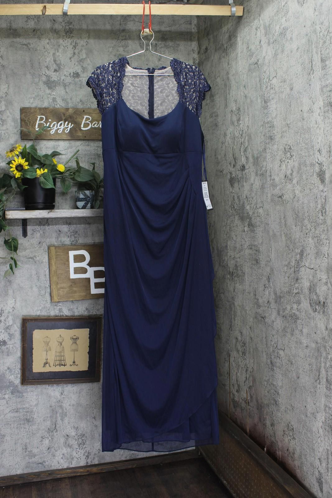 chinese dress ladies Xscape Evenings "Jill" Off the Shoulder Long Lace Gown 4618X
