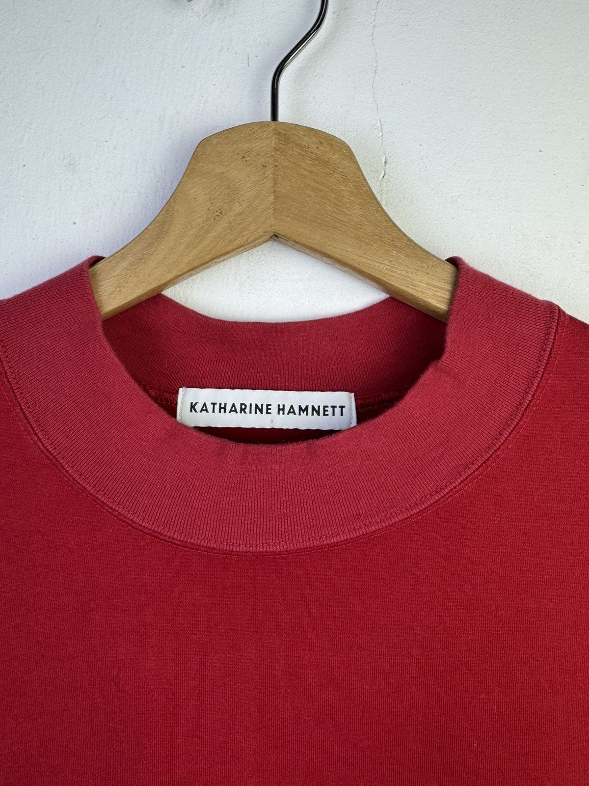Katharine Hamnett London Katharine Hamnett oversized slogan t-shirt in red cotton Size US S / EU 44-46 / 1 - 3 Thumbnail