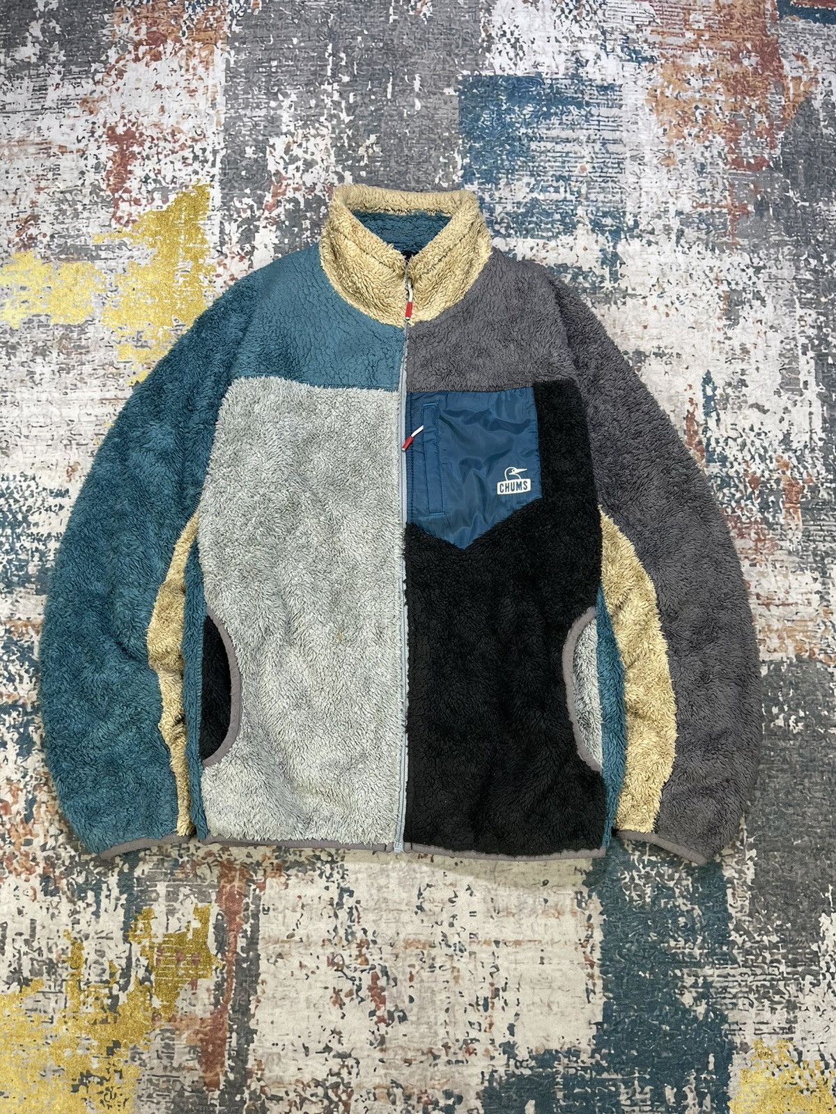 Chums Chums Multi Colour Sherpa Zip Up Jacket Size US L / EU 52-54 / 3 - 1 Thumbnail
