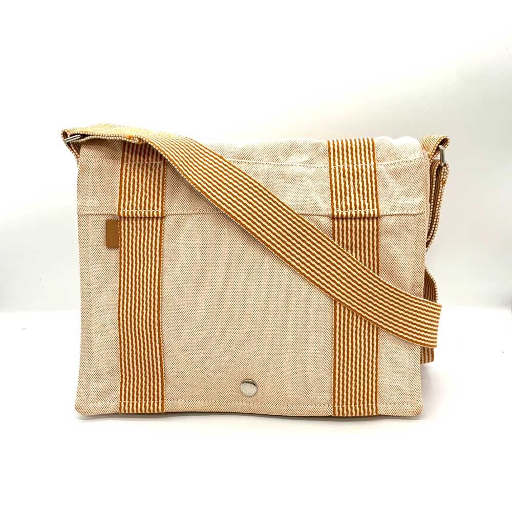 Hermes Hermes Cotton Canvas New Fooltooth Bassas PM Messenger Bag Canvas Crossbody Bag in Very Good Condition