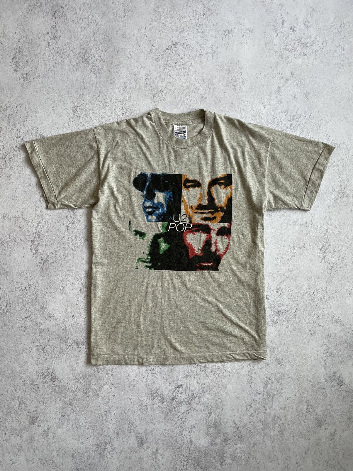Vintage 1997 U2 Pop Mart Band Tee Concert Tour Promo L