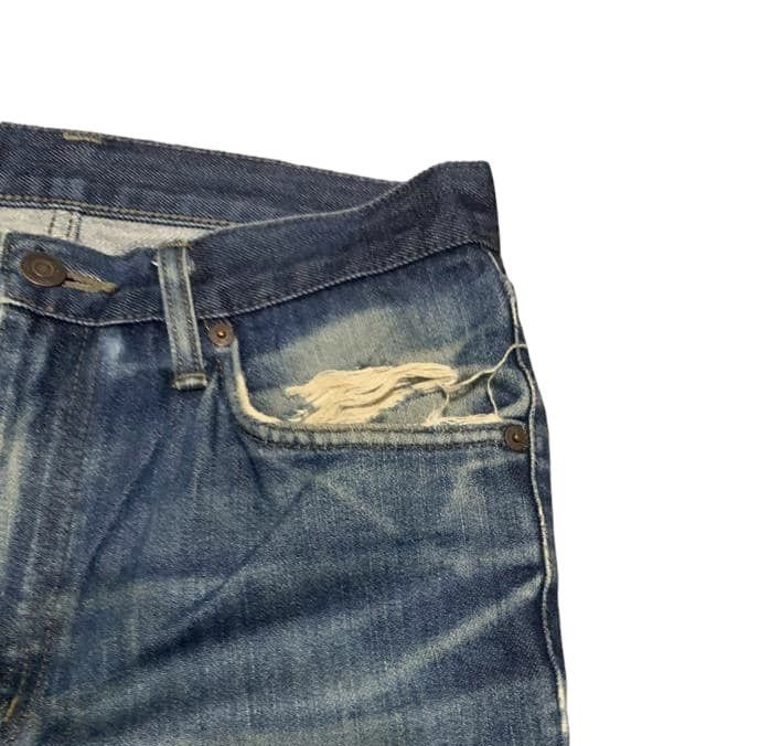 Edwin Vintage Edwin 402 Faded Blue Jeans Distressed Size US 29 - 3 Thumbnail