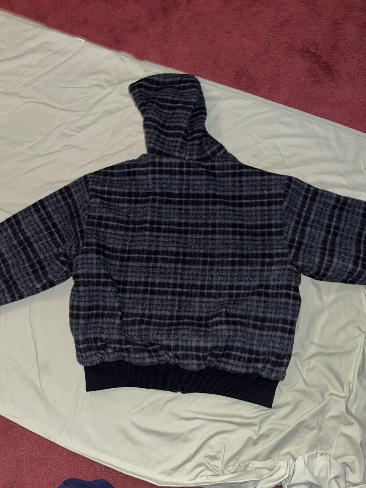 wool plaid jacket work hooded supreme ジャケット・アウター