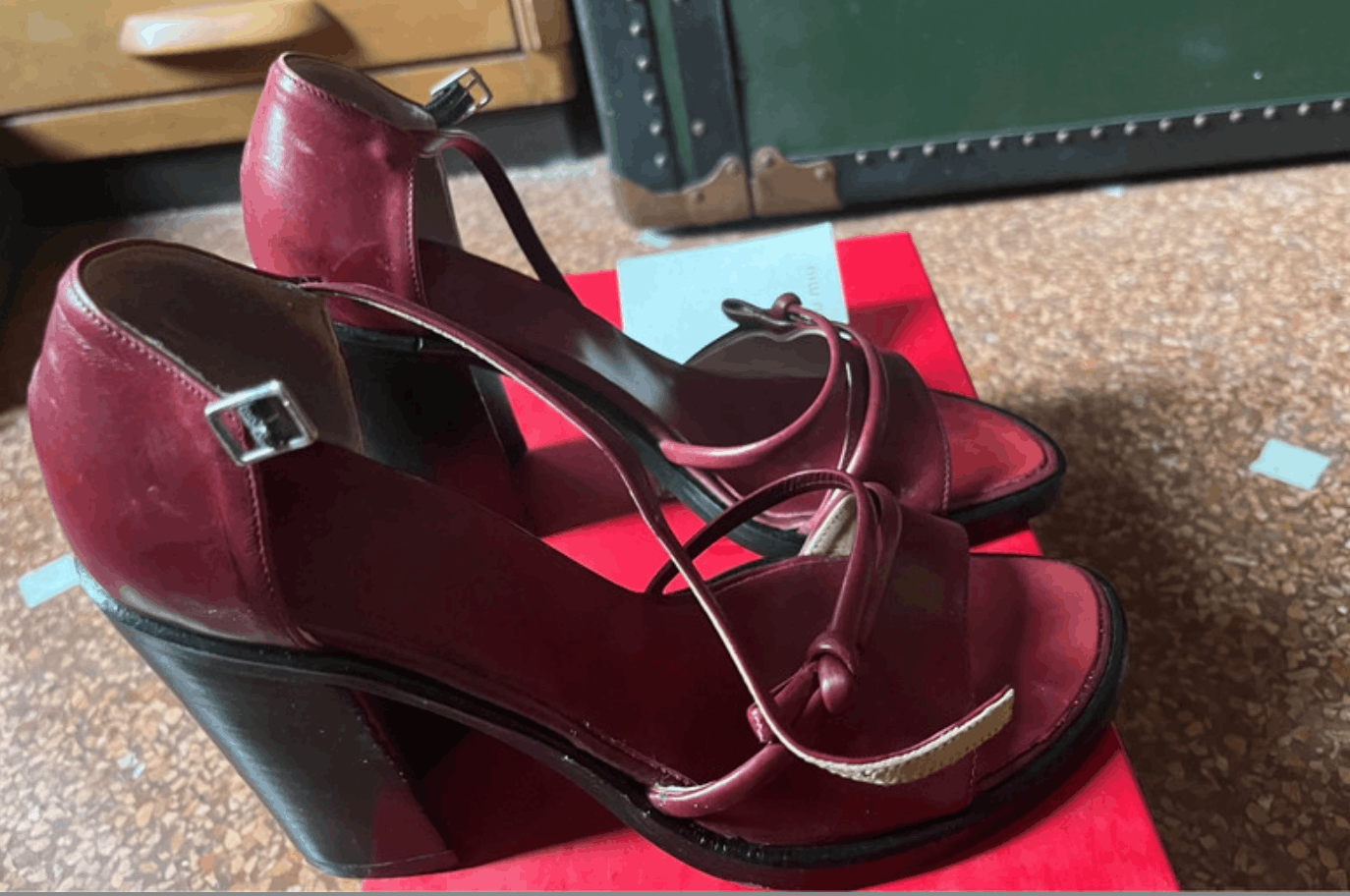 Miu Miu × Prada × Vintage Miu Miu Shoes Heels Sandals Prada Leather Vintage Size US 6.5 / IT 36.5 - 3 Thumbnail
