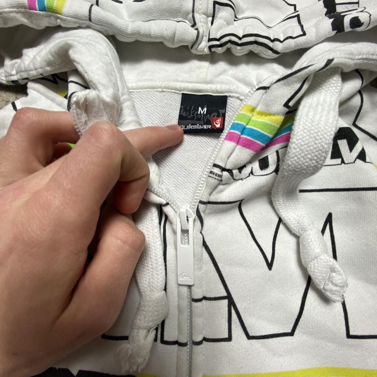 Quiksilver Quiksilver Y2K Logo Hoodie White M Size US M / EU 48-50 / 2 - 3 Thumbnail