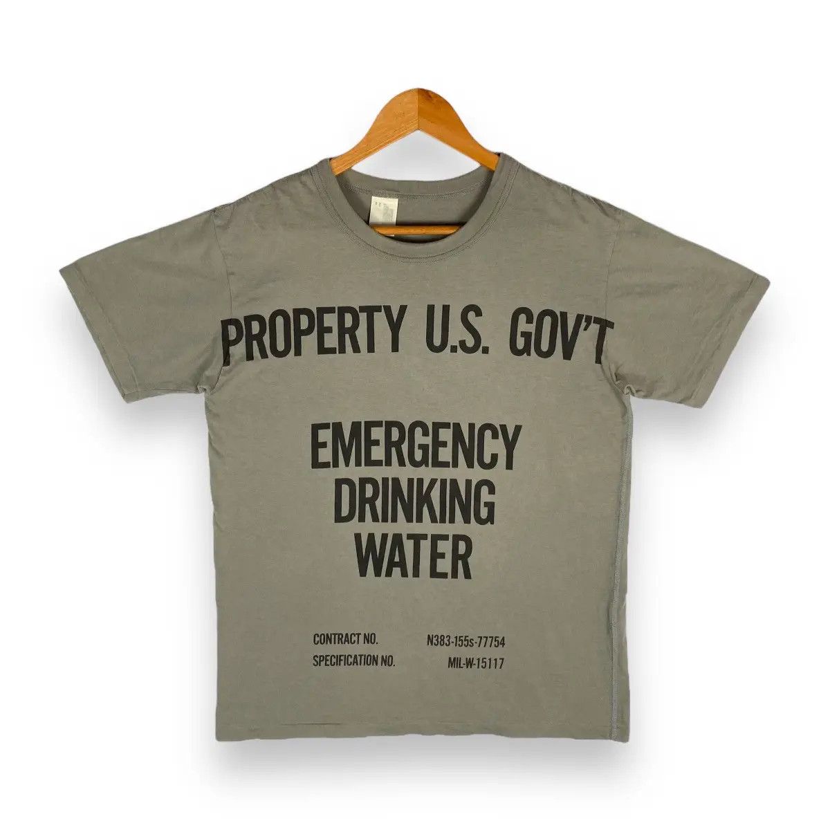 N.Hoolywood N.HOOLYWOOD Emergency Drinking Water Graphic Printed Tee Size US M / EU 48-50 / 2 - 1 Thumbnail