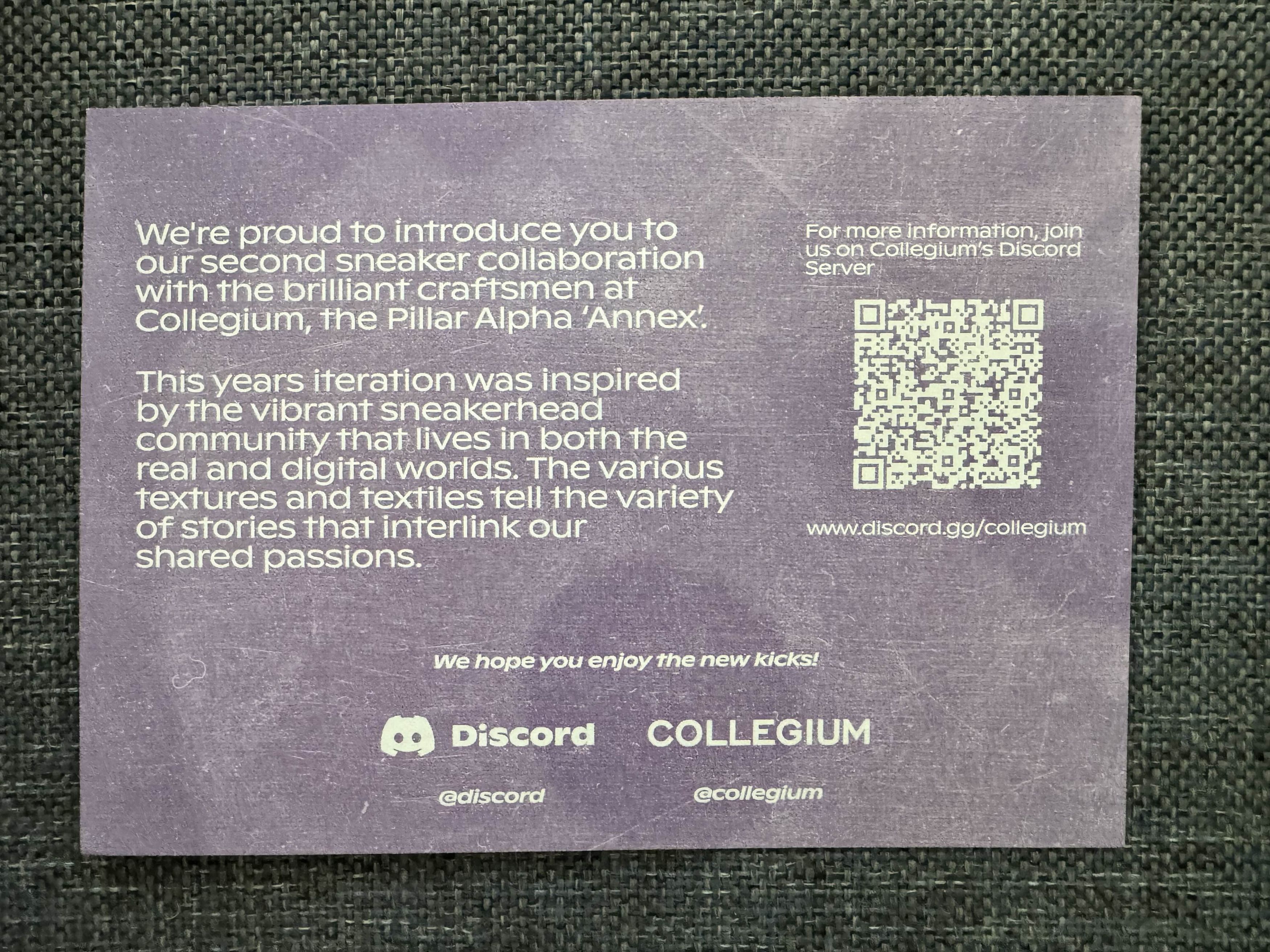 Collegium Collegium x Discord Collab- Pillar Alpha "Annex” Size US 12.5 / EU 45-46 - 7 Thumbnail
