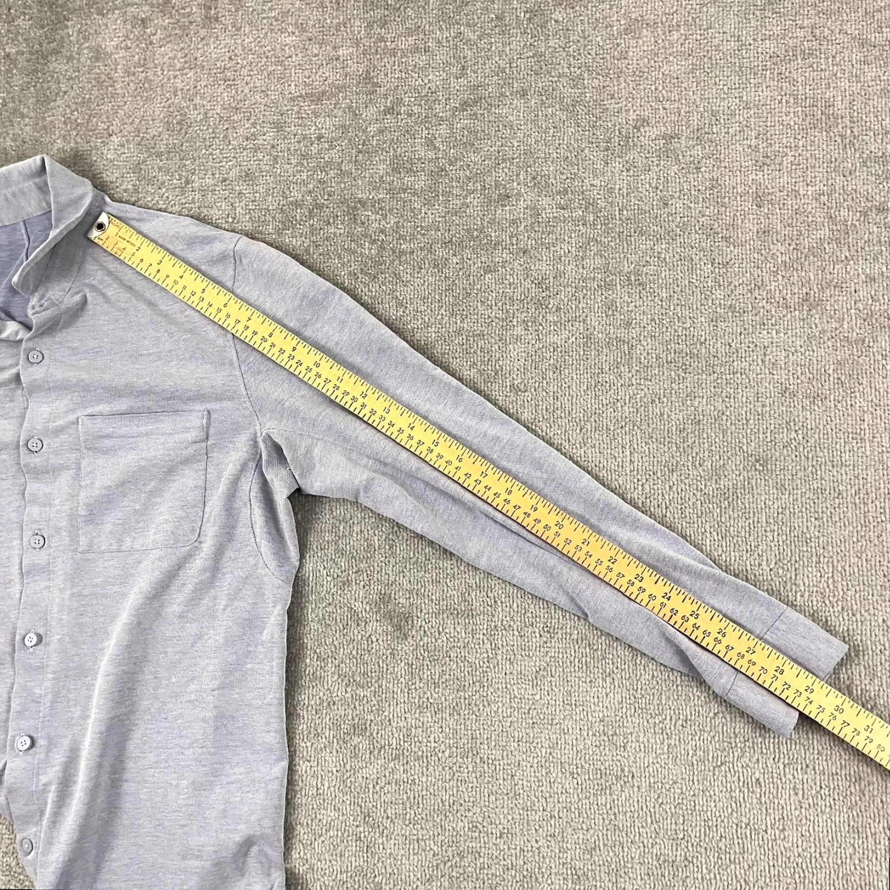 Lululemon Lululemon Shirt Mens Large Blue Performance Button Up Long Sleeve Stretch Casual Size US L / EU 52-54 / 3 - 6 Thumbnail