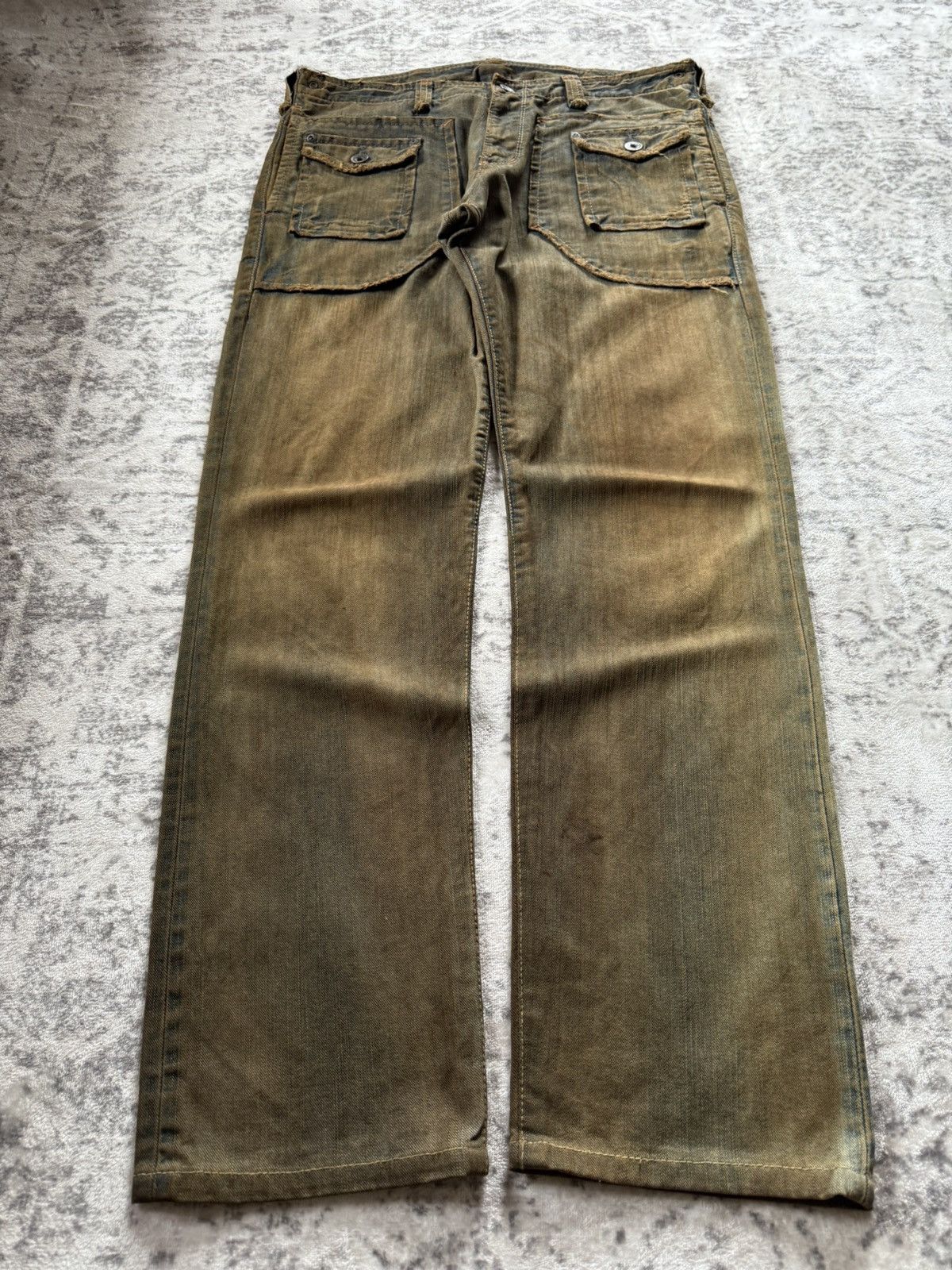 Edwin Edwin XV OG Bush Pocket Mud Wash Work Wear Style Jeans Size US 34 / EU 50 - 1 Thumbnail
