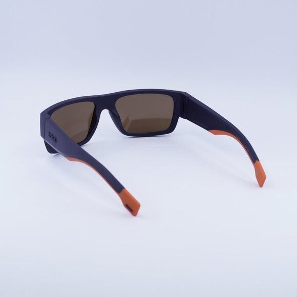 Hugo Boss Hugo BOSS 1498/S 0LOX ZV Sunglasses Blue Rectangle Frame Size ONE SIZE - 4 Thumbnail