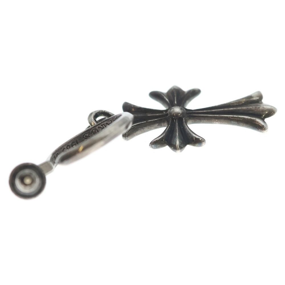 Chrome Hearts Chrome Hearts Tiny CH Cross Hoop Earring Silver Size ONE SIZE - 4 Thumbnail