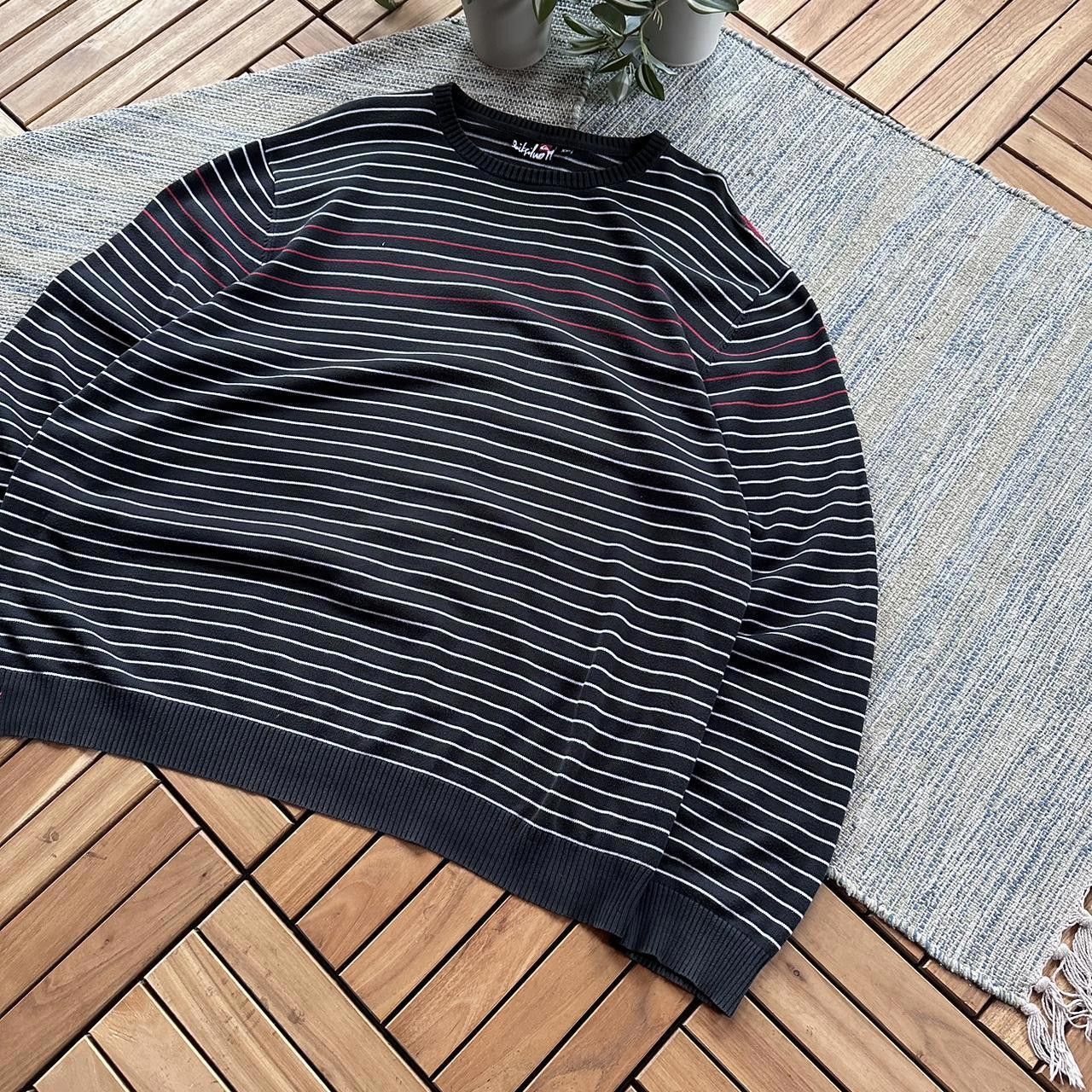 Quiksilver Vintage Y2K Quiksilver Surfwear Stripped Long Sleeve Jumper Size US XXL / EU 58 / 5 - 2 Thumbnail