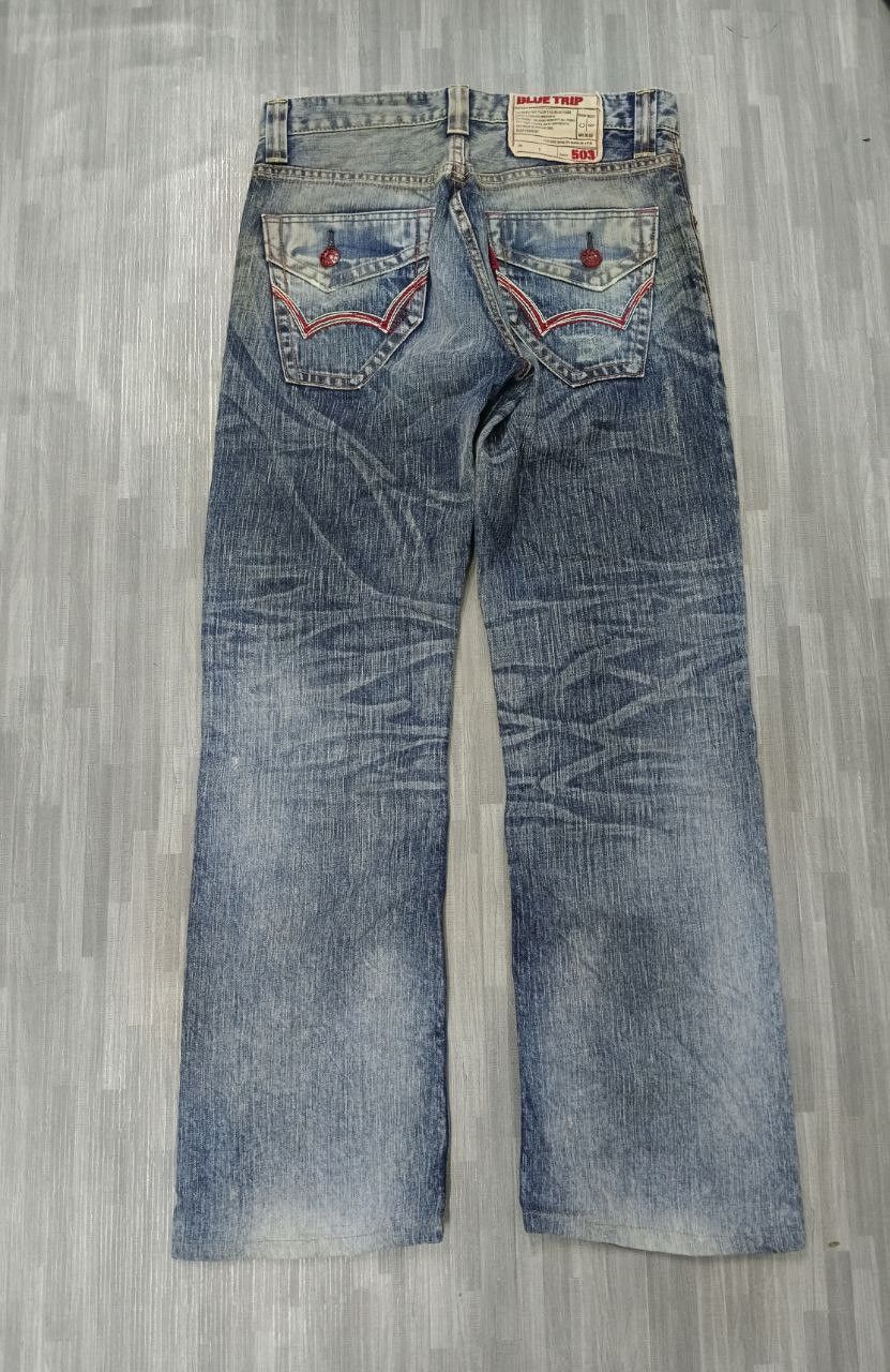 Edwin SICK RIPED WASHED BLUE EDWIN DENIM PANTS Size US 30 / EU 46 - 3 Thumbnail