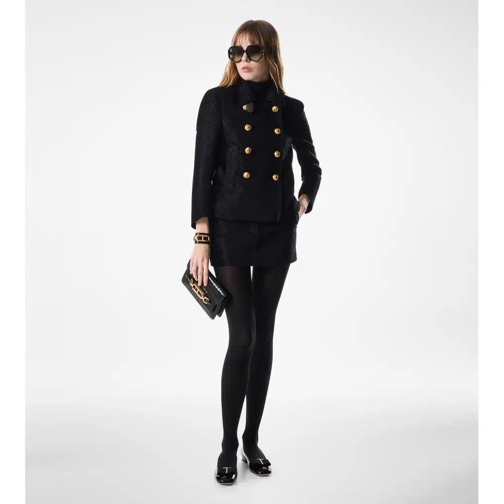 Tom Ford o1loc1c0925 W3465 Audrey Ballerina Flats in Black Size US 7 / IT 37 - 6 Thumbnail