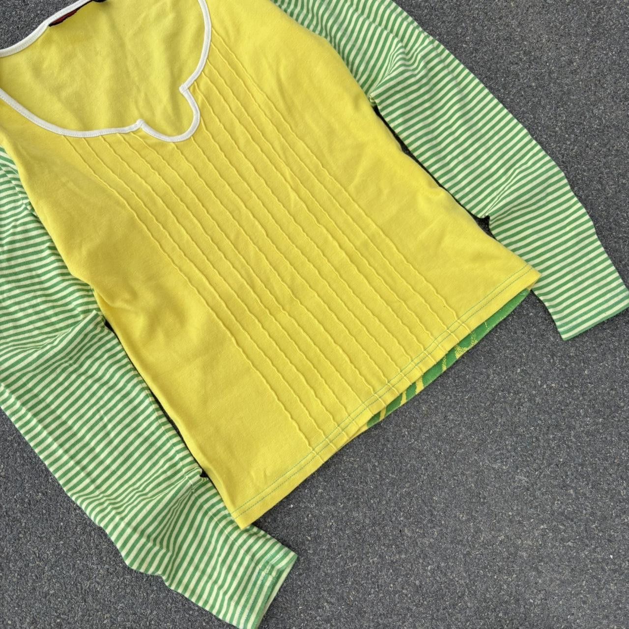 Japanese Brand × Vintage Vintage y2k avant garde archive colourful top Size S / US 4 / IT 40 - 4 Thumbnail