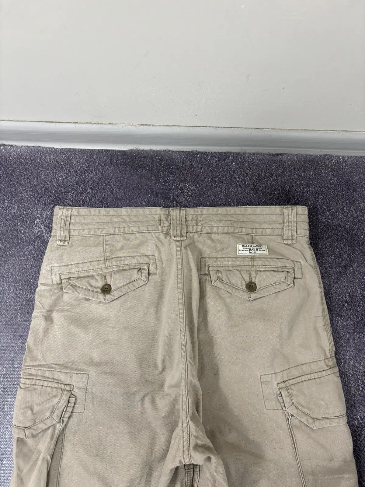 Polo Ralph Lauren × Ralph Lauren × Vintage Vintage Polo Ralph Lauren Y2K Military Hype Cargo Shorts Size US 33 - 13 Thumbnail