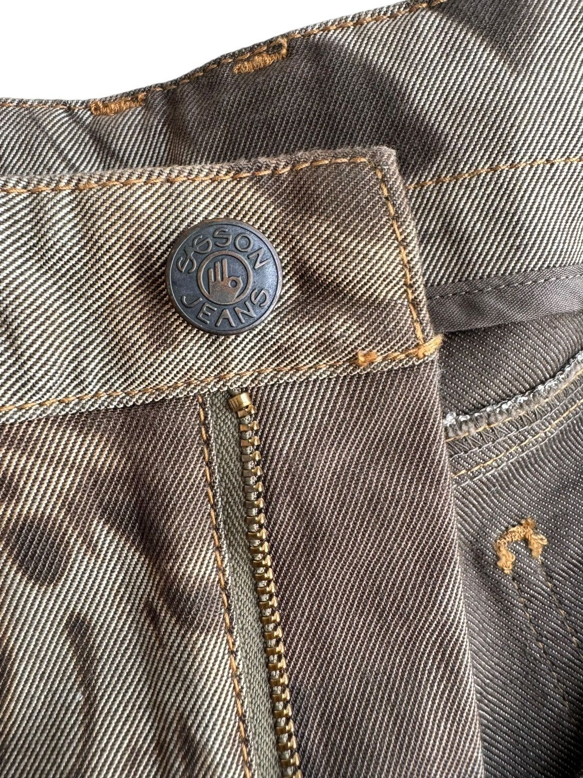 Japanese Brand × Vintage ⚡️⚡️Vintage Japanese Brand SasSon Jeans Flare tye dye Size US 30 / EU 46 - 10 Thumbnail