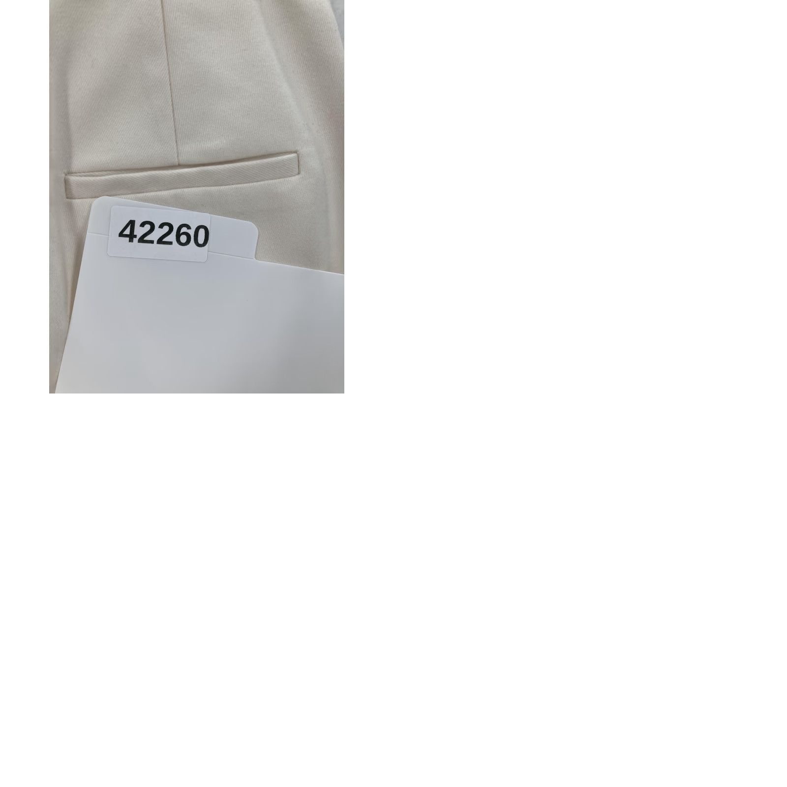 Vintage VINTAGE Commense Minimalist Pockets Draped Pants Womens XS Cream Wide Leg High Rise NWT Size 26" / US 2 / IT 38 - 10 Thumbnail